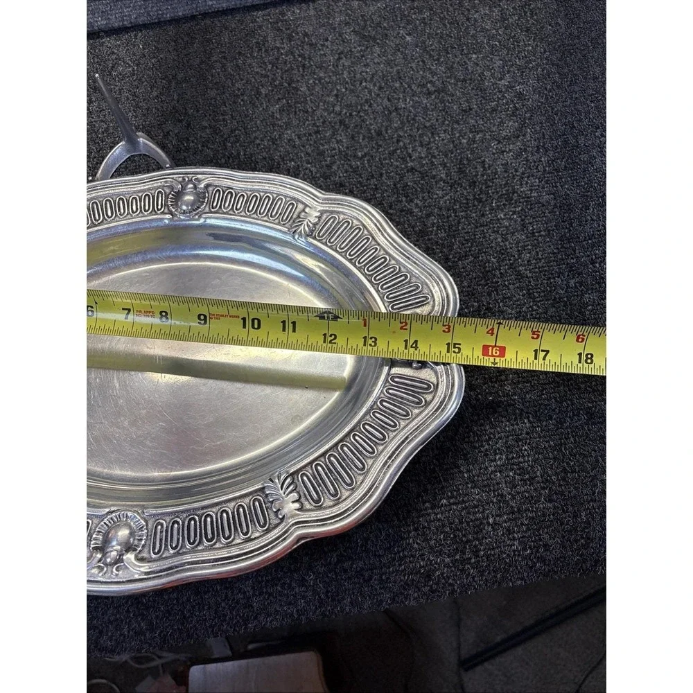 Vtg~Wilton Armetale Germain Oval Bowl Richard Wilton Collection~15